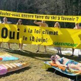 Par la parodie, Greenpeace Vaud a voulu montrer les risques du réchauffement climatique.